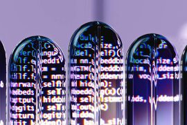 An artist’s illustration of artificial intelligence, depicting language models which generate text.