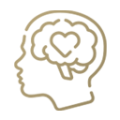 heritage gold mental heath care icon