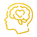 icon-mental-cognitive-health-spirit-gold2 bright gold mental heath care icon