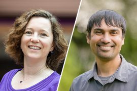 Side-by-side portraits of Magda Balazinska and Shwetak Patel