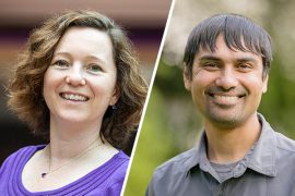 Side-by-side portraits of Magda Balazinska and Shwetak Patel